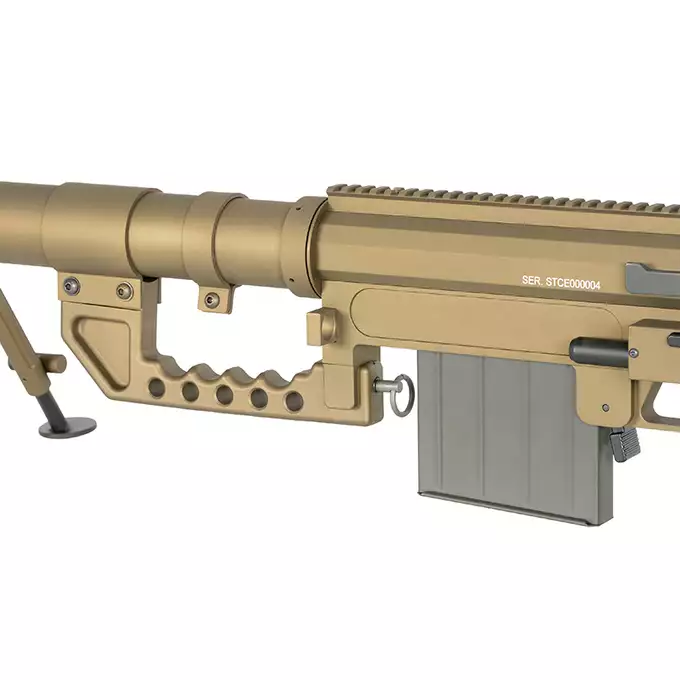 [Zestaw] Replika karabinu bolt-action ST200 Full Metal - Tan [S&amp;T] + Precision BB kulki 0,45g - 1000 szt. [BLS]