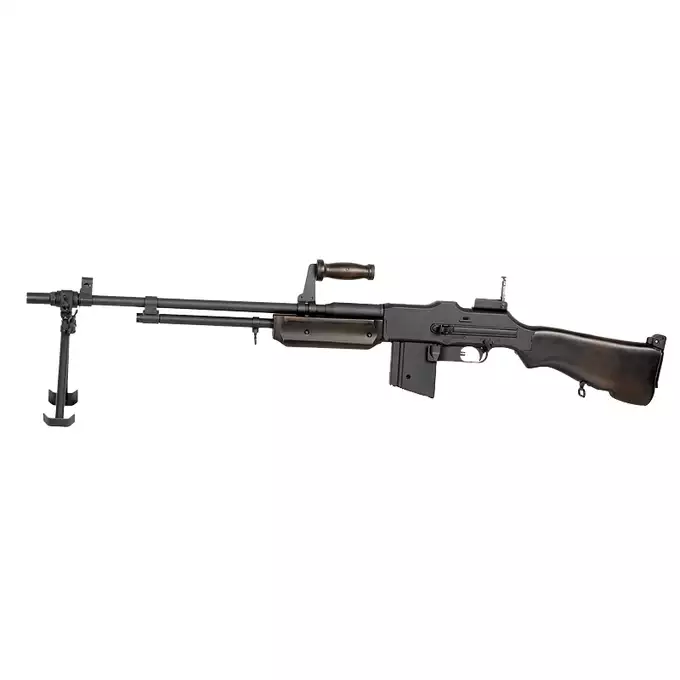[Zestaw] Replika karabinu maszynowego M1918 BAR - Real Wood [S&amp;T] + Magazynek na 160 kulek do M1918 BAR [S&amp;T]