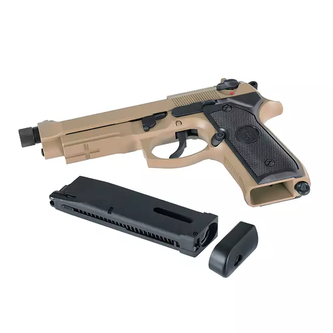 [Zestaw] M9A1 CO2 VERSION [KJW] + Magazynek do M9 z miejscem na nabój CO2 [KJW]