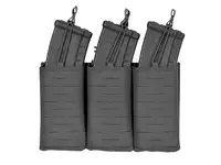 Laser-Cut Panel with 3 AK Magazine Pouches - Black [8Fields]