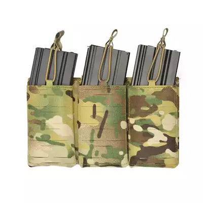 Laser-Cut Panel with 3 AR15 Magazine Pouches - Multicamo [8Fields]