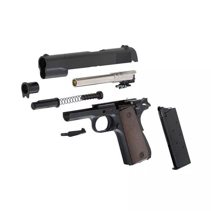 [Zestaw] Replika pistoletu M1911 armii USA [Army Armament] + Olej silikonowy 100ml [Pro Tech Guns]