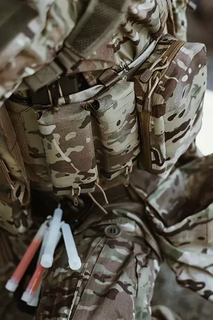 Single Laser-Cut Magazine Pouch for AR15/AK -  Multicamo [8Fields]