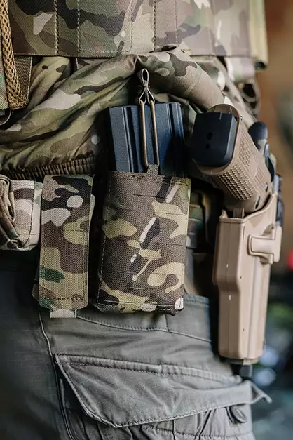 Porte chargeur Compact AR15/AK Simple Laser-Cut - Multicamo [8Fields]