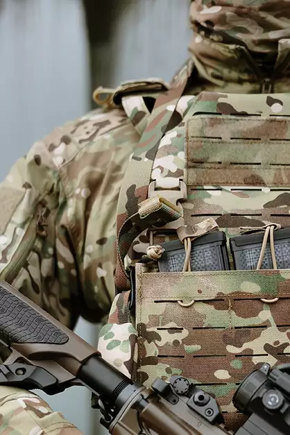 Correa táctica para rifle de 2 puntos mejorada - Multicamo [8FIELDS]