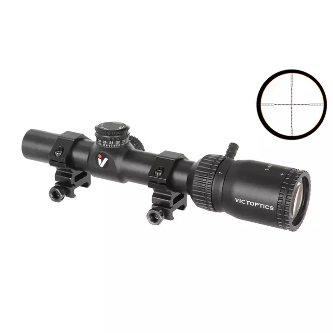 [Zestaw] Luneta Victoptics ZOD 1-4x20 [Vector Optics] + Osłona przeciwsłoneczna na obiektyw 20mm [Vector Optics]