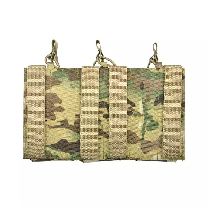 Laser-Cut Panel with 3 AR15 Magazine Pouches - Multicamo [8Fields]