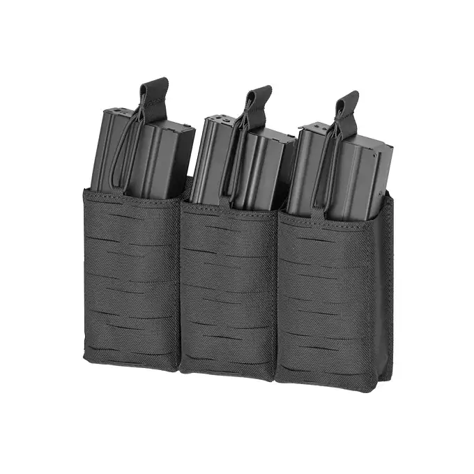 Panel Laser-Cut z ładownicami na 3 magazynki AR15 - Czarna [8Fields]