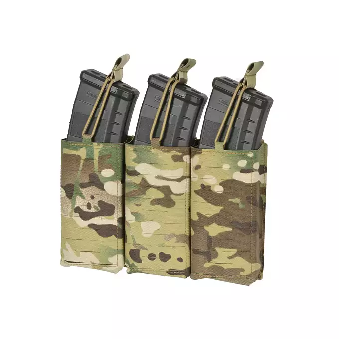 Laser-Cut Panel with 3 AR/AK Magazine Pouches - Multicamo [8Fields]
