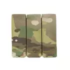 Triple Laser-Cut Pistol Magazine Pouch with Flap - Multicamo [8Fields]