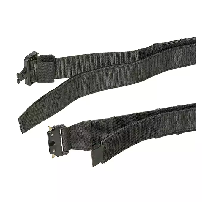 Laser-Cut Tactical Belt - L - Black [8Fields]