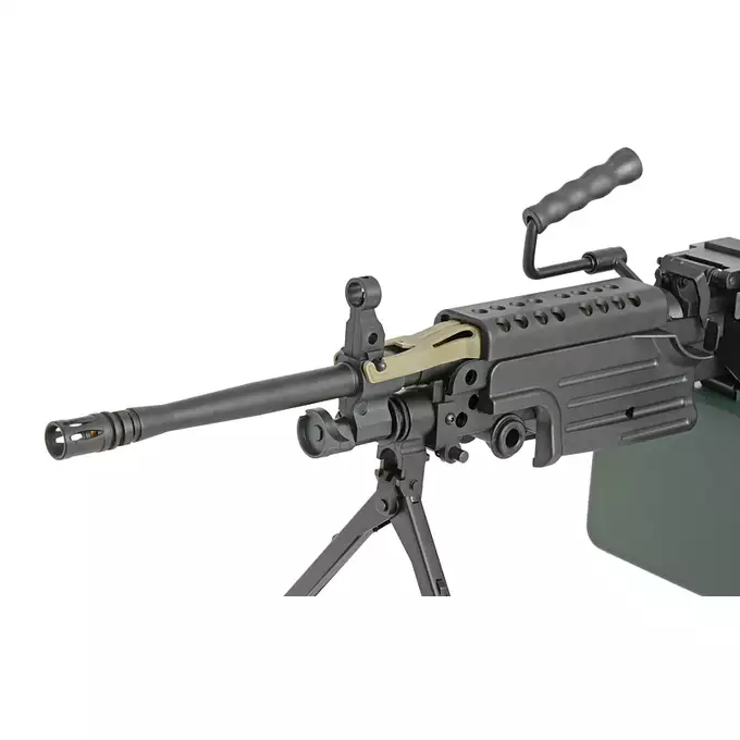 [Zestaw] Replika karabinu maszynowego M249 MKII Sports Line [A&amp;K] + Akumulator Li-ion 2600mAh 7,4V 15C Tamiya [IPower]