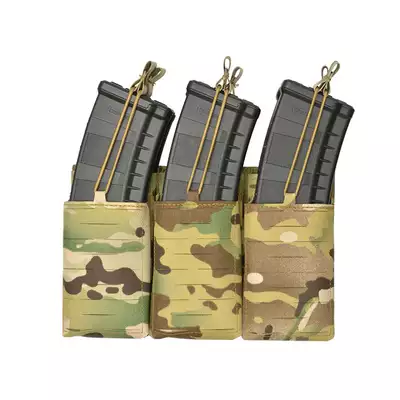 Laser-Cut Panel with 6 AR15/AK Magazine Pouches - MC [8Fields]