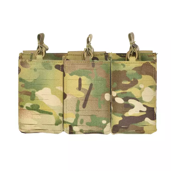 Laser-Cut Panel with 3 AR15 Magazine Pouches - Multicamo [8Fields]