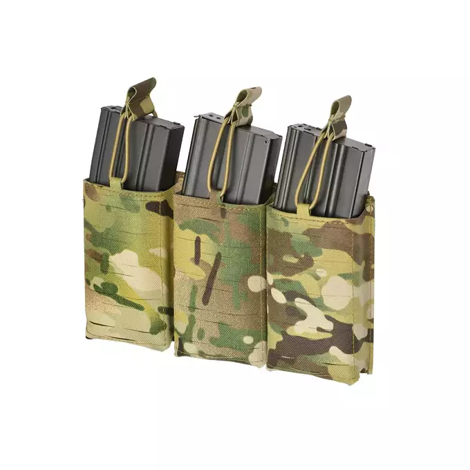 Laser-Cut Panel with 3 AR15 Magazine Pouches - Multicamo [8Fields]
