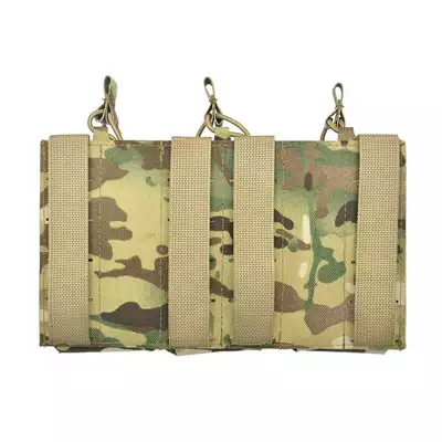 Laser-Cut Panel with 3 AR15 Magazine Pouches - MC [8Fields]