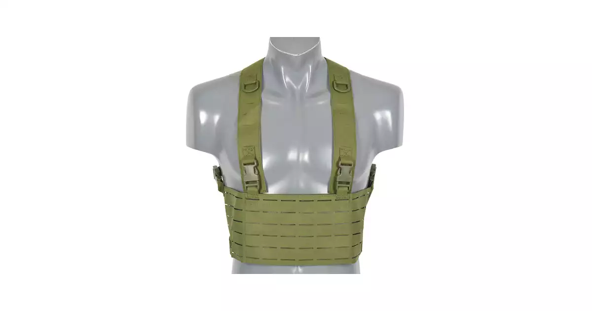 Chest rig Laser-Cut - Olive [8Fields] | Taiwangun