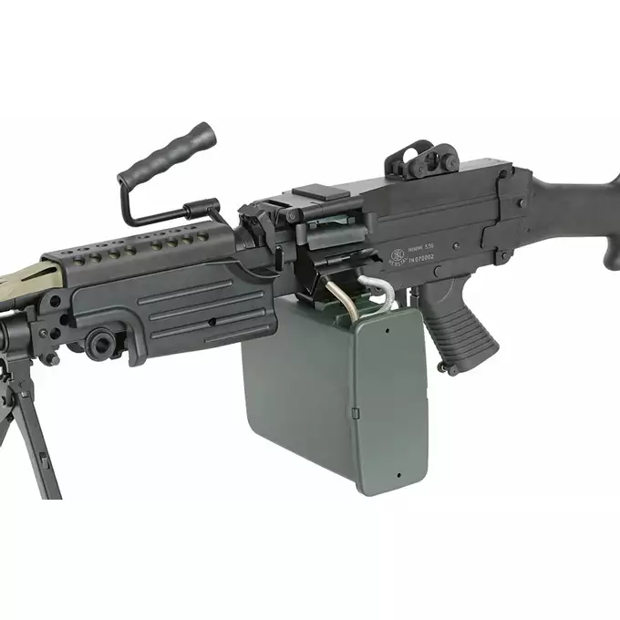[Zestaw] Replika karabinu maszynowego M249 MKII Sports Line [A&amp;K] + Akumulator Li-ion 2600mAh 7,4V 15C Tamiya [IPower]