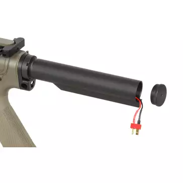 WE13 DSG 13" M4/AR-15 Airsoft Rifle, 50 RPS, ETU - Tan [WELL PRO]