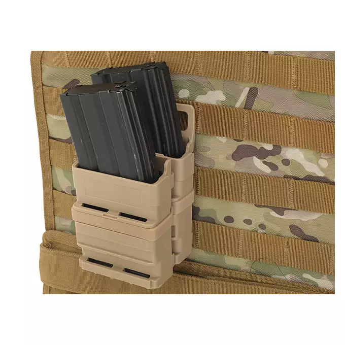 [Zestaw] Pas bojowy LCS COBRA FY45MV - M - Black [EM] + Polimerowa ładownica na 2 magazynki 5.56 - black [FMA]