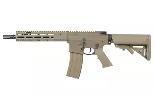 WE13 9,5" M4/AR-15 Knight's Armament Airsoft Rifle, 30 RPS, ETU - TAN [WELL PRO]