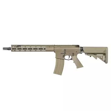 WE13 DSG 13" M4/AR-15 Airsoft Rifle, 50 RPS, ETU - Tan [WELL PRO]