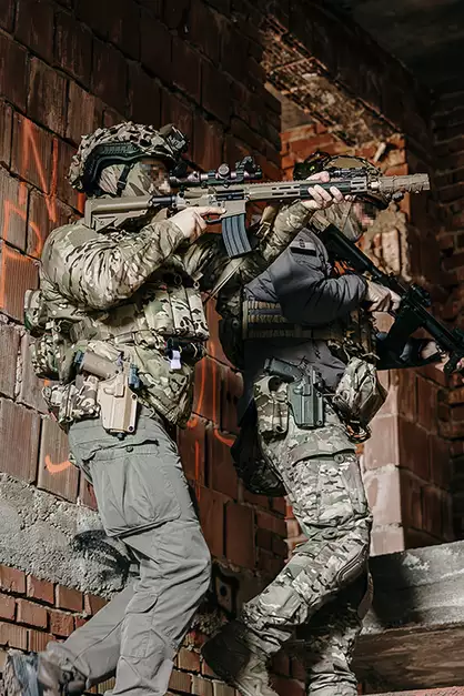 WE13 DSG 13" M4/AR-15 Airsoft Rifle, 50 RPS, ETU - Tan [WELL PRO]