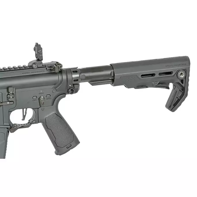 [Zestaw] Replika Karabinka Strike industries 13.5" Raiders Carbine - Black [EMG] + Handstop kątowy MLOCK/KEYMOD - Black [M-ETAL]