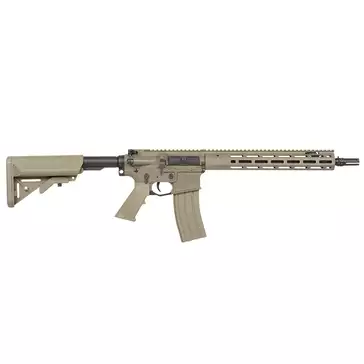 WE13 DSG 13" M4/AR-15 Airsoft Rifle, 50 RPS, ETU - Tan [WELL PRO]