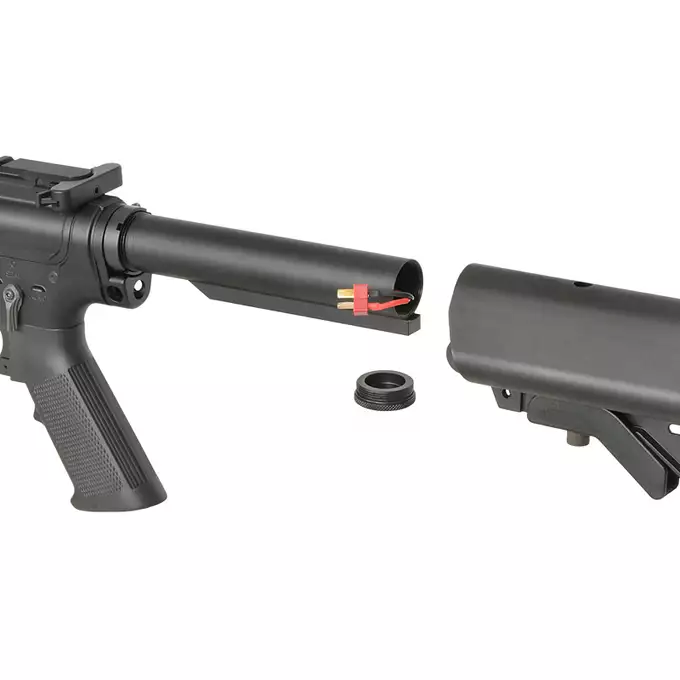 WE13 DSG 13" M4/AR-15 Airsoft Rifle, 50 RPS, ETU - Black [WELL PRO]