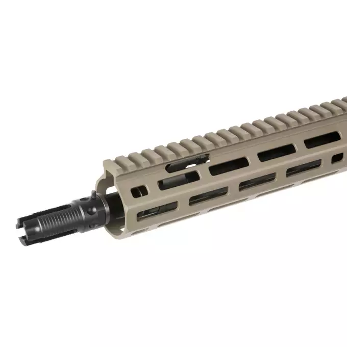 WE13 9,5" M4/AR-15 Airsoft Rifle, 30 RPS, ETU - TAN [WELL PRO]