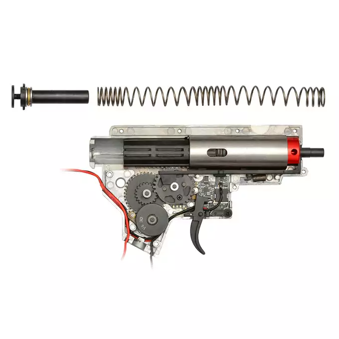 WE13 DSG 9,5&quot; M4/AR-15 Airsoft Rifle, 50 RPS, ETU - Black [WELL PRO]