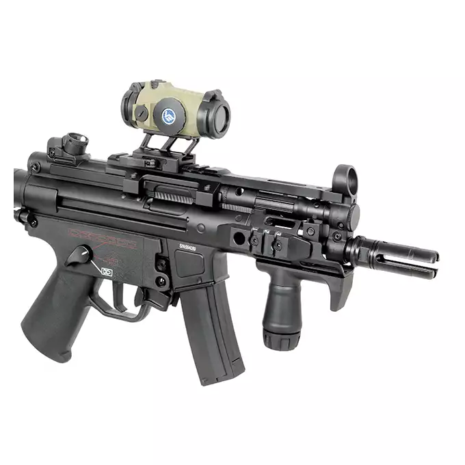 [Zestaw] M906D Full Metal ETU AEG Karabin AR15/M4 - Czarny [Double Eagle] + 7-slotowa szyna aluminiowa MLOCK/KEYMOD - black [WADSN]