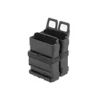 [Zestaw] Sztywny Pas Bojowy MOLLE (M) - Black [8FIELDS] + Polimerowa ładownica na 2 magazynki 5.56 - black [FMA]