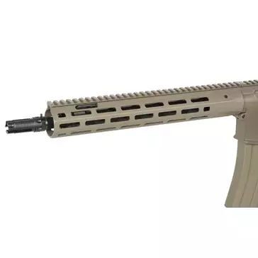 WE13 DSG 13" M4/AR-15 Airsoft Rifle, 50 RPS, ETU - Tan [WELL PRO]