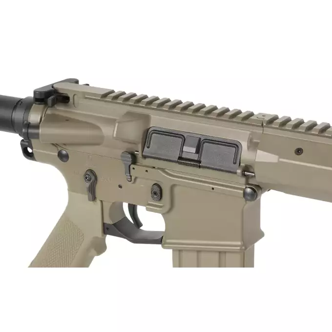 WE13 9,5" M4/AR-15 Airsoft Rifle, 30 RPS, ETU - TAN [WELL PRO]