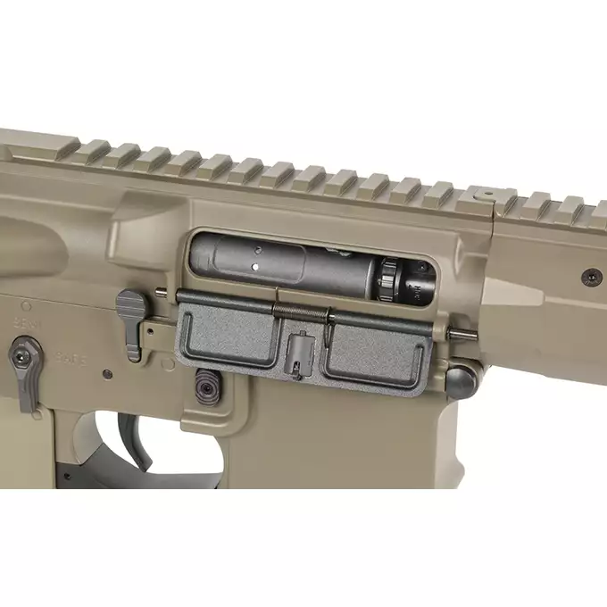WE13 9,5" M4/AR-15 Airsoft Rifle, 30 RPS, ETU - TAN [WELL PRO]
