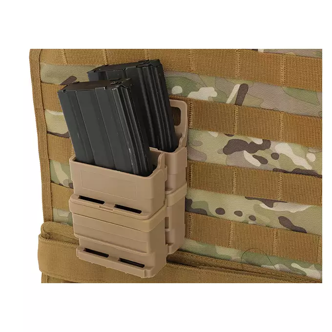 [Zestaw] Pas bojowy LCS COBRA FY45MV - M - Coyote Brown [EM] + Polimerowa ładownica na 2 magazynki 5.56 - dark earth [FMA]