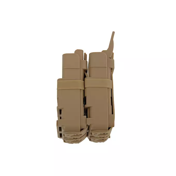 [Zestaw] Pas bojowy LCS COBRA FY45MV - M - Coyote Brown [EM] + Polimerowa ładownica na 2 magazynki 5.56 - dark earth [FMA]