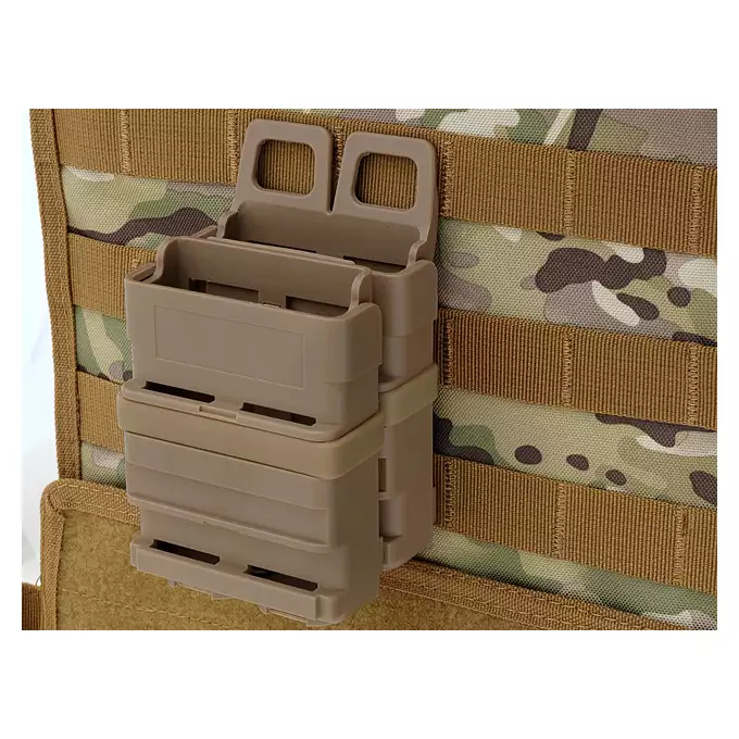 [Zestaw] Pas bojowy LCS COBRA FY45MV - M - Coyote Brown [EM] + Polimerowa ładownica na 2 magazynki 5.56 - dark earth [FMA]
