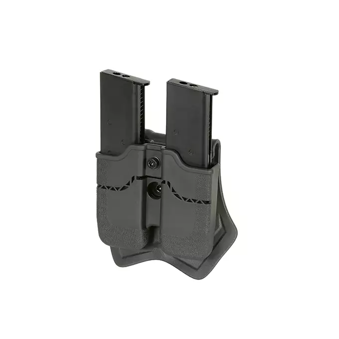 Ładownica Airsoftowa na dwa magazynki 1911 - Black [Amomax]