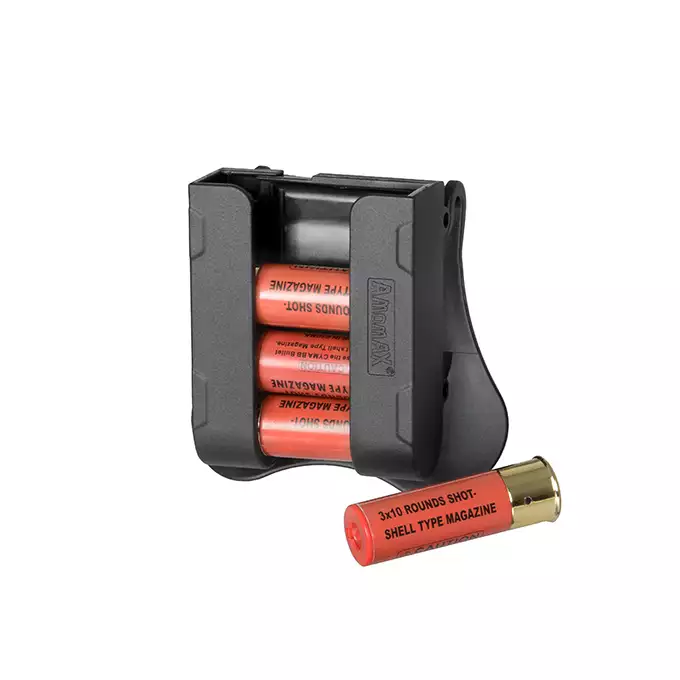 Ładownica Airsoftowa na naboje do strzelby - Black [Amomax]