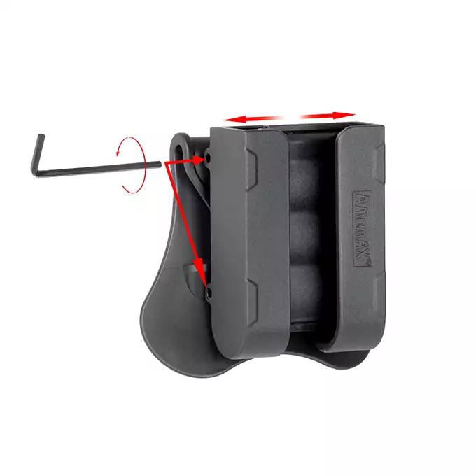 Ładownica Airsoftowa na naboje do strzelby - Black [Amomax]