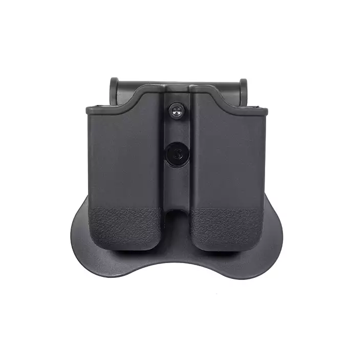 G17/G19/ACP Airsoft Double Mag Pouch Series - Black [Amomax]