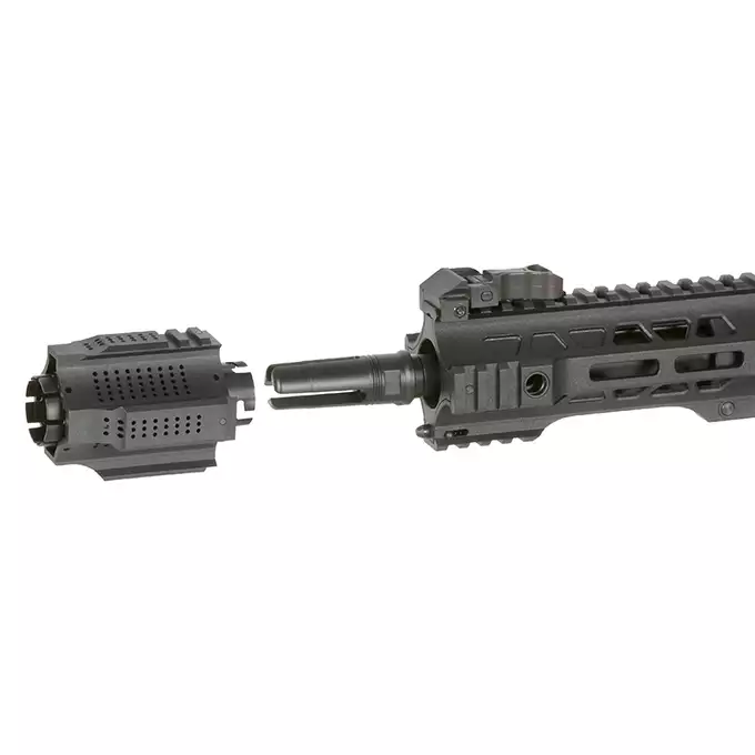 [Zestaw] Replika karabinka SAI GRY 7.5" Pistol - Black [6mmProShop] + Stalowy magazynek Mid-Cap na 150 kulek do serii AR-15/M4 - Black