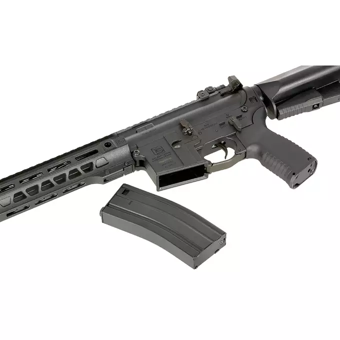 [Zestaw] Replika karabinka SAI GRY 10" SBR - Black [6mmProShop] + Stalowy magazynek Mid-Cap na 150 kulek do serii AR-15/M4 - Black