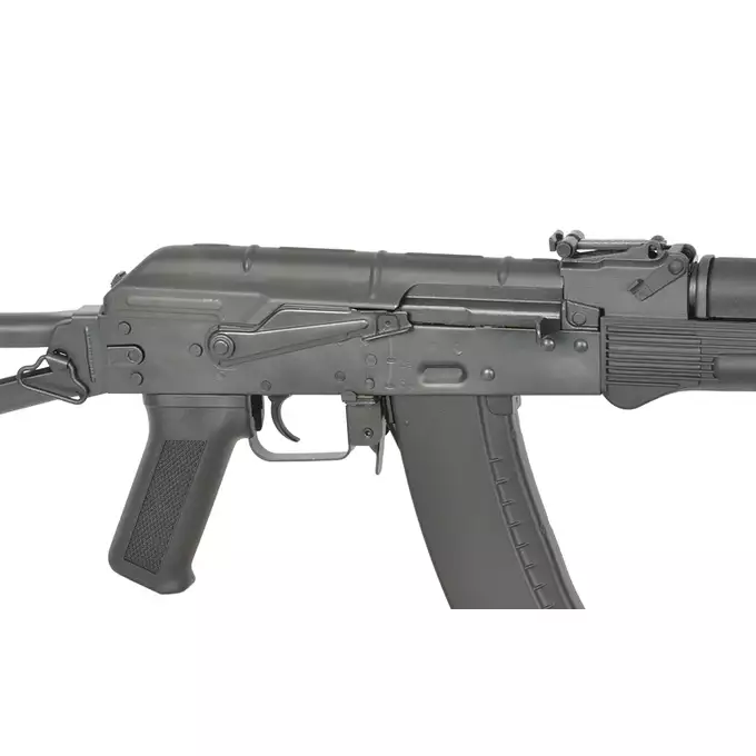 [Zestaw] CM.053 Full Steel AK replika Eshooter ETU [CYMA] + Mini ładowarka Gens ace Imars G-Tech + Akumulator Li-Po 1000mAh 11,1V 20/40C - T-connector [8FIELDS]
