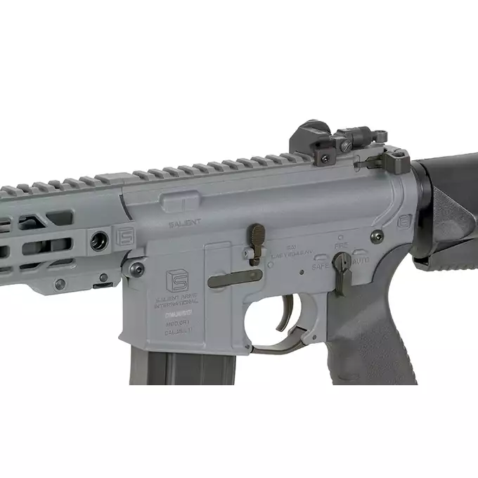 [Zestaw] Replika karabinka SAI GRY 10" SBR - Grey [6mmProShop] + Stalowy magazynek Mid-Cap na 150 kulek do serii AR-15/M4 - Black