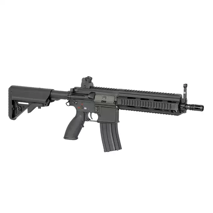 [Zestaw] Replika karabinka ST416D Sports Line ETU [S&amp;T] + Stalowy magazynek Mid-Cap na 150 kulek do serii AR-15/M4 - Black