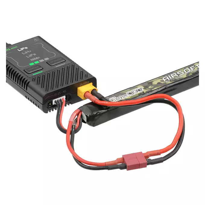 [Zestaw] CM.056 Full Steel AK replika Eshooter ETU [CYMA] + Mini ładowarka Gens ace Imars G-Tech + Akumulator Li-Po 1000mAh 11,1V 20/40C - T-connector [8FIELDS]